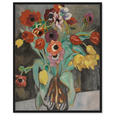Valtat Anemones Tulipes Canvas by Art Remedy