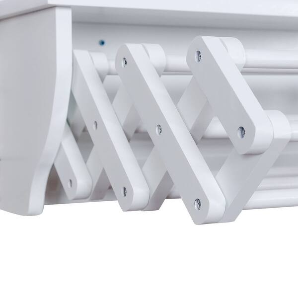 Shop Costway Wall Mounted Drying Rack Folding Clothes Towel