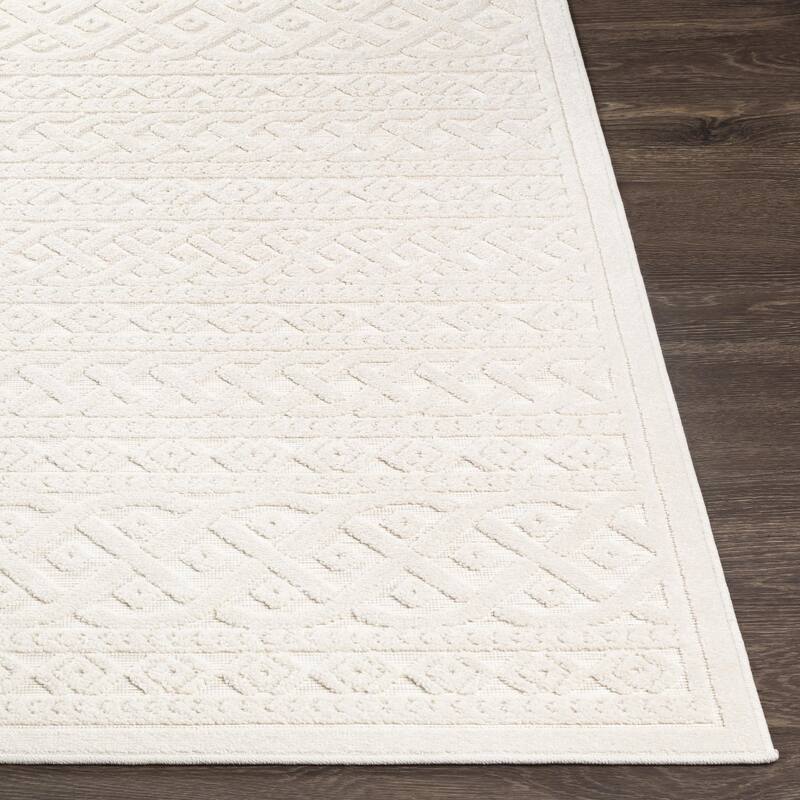 Livabliss Greenwich Indoor/ Outdoor Geometric Stripe Area Rug