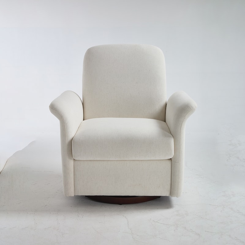 Swivel Linen Barrel ArmChair