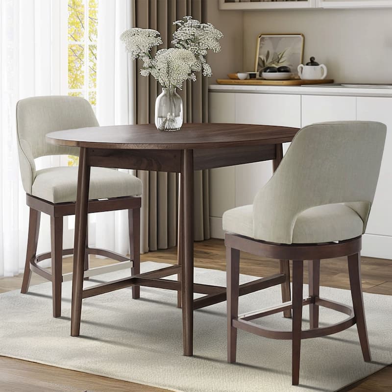 Madison Park Marshall Counter Stool with 360 Degree Swivel Seat