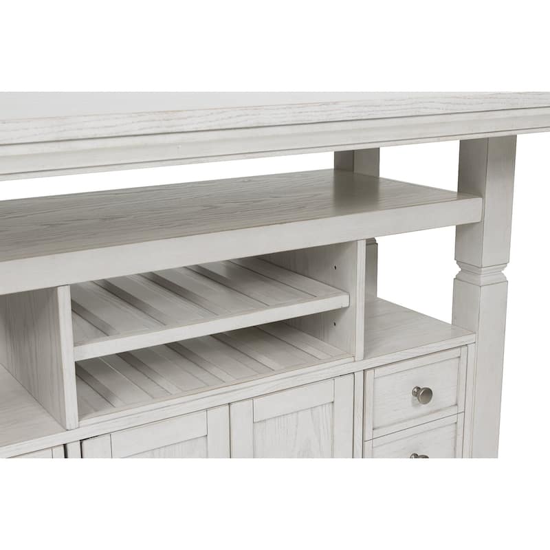 Signature Design by Ashley Robbinsdale White Counter Height Dining Table - 36"W x 72"D x 37"H