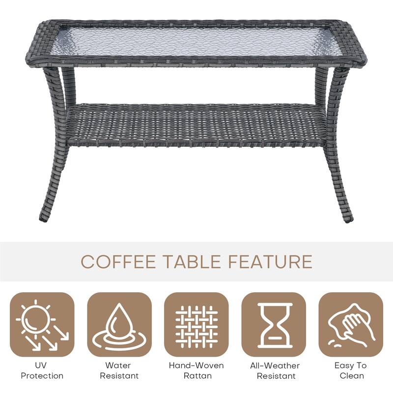 Outdoor Conversation Sets 2 Sectional Sofa Furniture