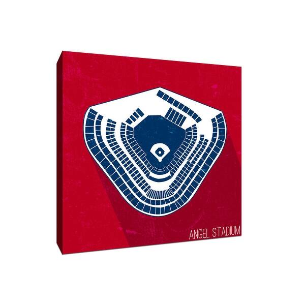 Angel Stadium Seating Map MLB Seating Map 9x9 Gallery Wrapped Canvas Bed Bath & Beyond