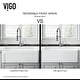 preview thumbnail 31 of 45, VIGO White Casement Front Matte Stone Farmhouse Kitchen Sink