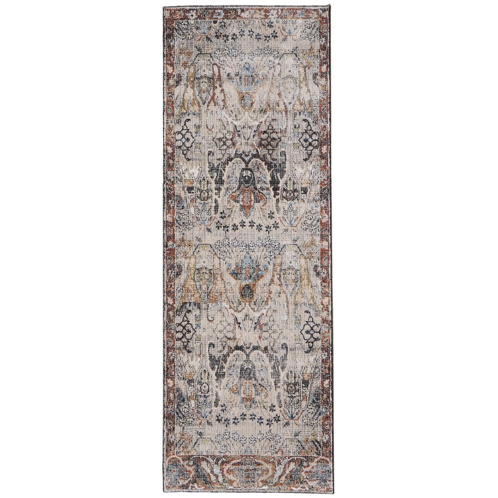 Grand Bazaar Claymore Machine Made Ikat Transitional Area Rug