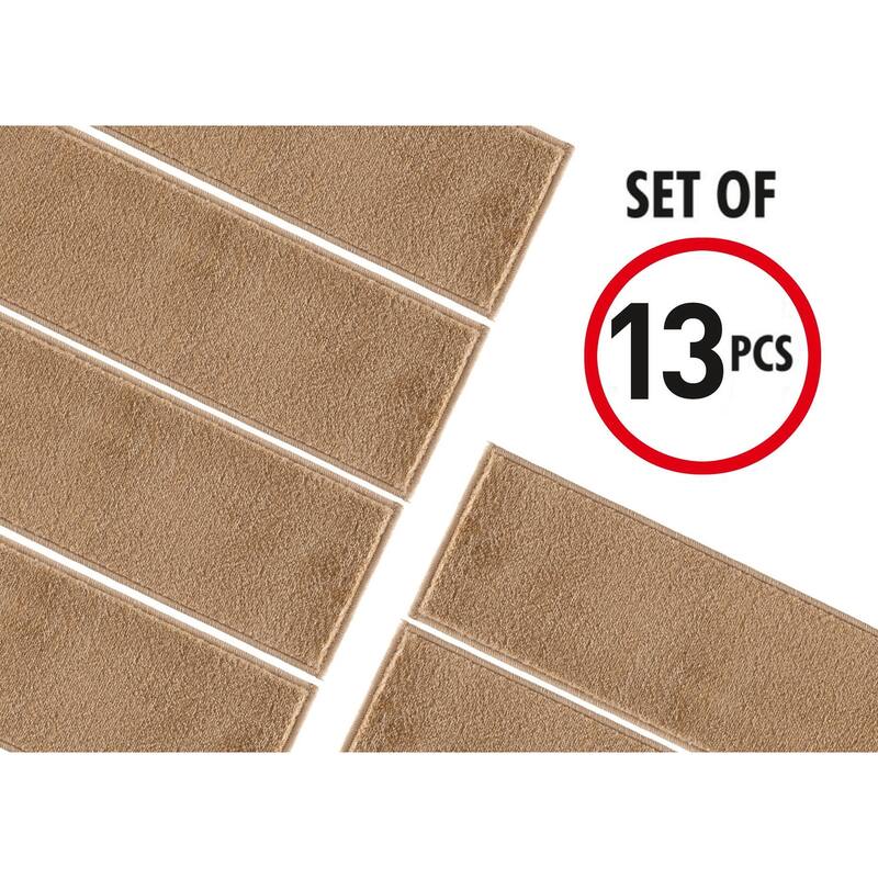 SUSSEXHOME Geometric Stair Treads with Easy to Install Double Adhesive Tape 9" x 28"