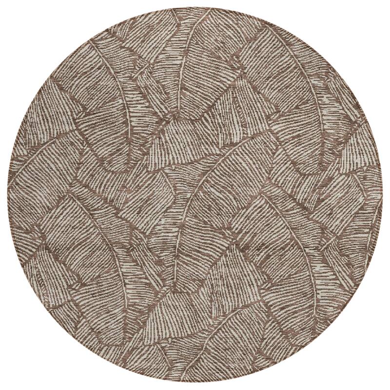 Machine Washable Indoor/ Outdoor Chantille Tropical Palm Rug