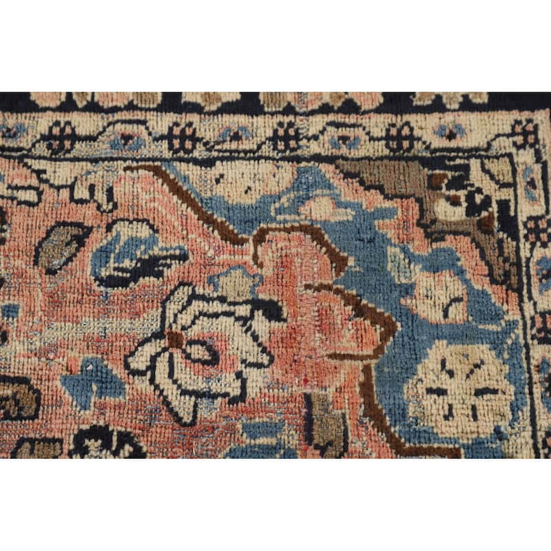 Floral Mahal Persian Antique Area Rug Handmade Wool Carpet - 4'1"x 6'5"