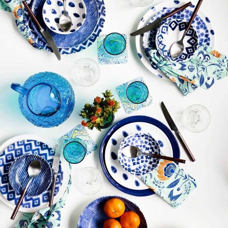 viva by VIETRI Santorini Diamond Dinner Plate