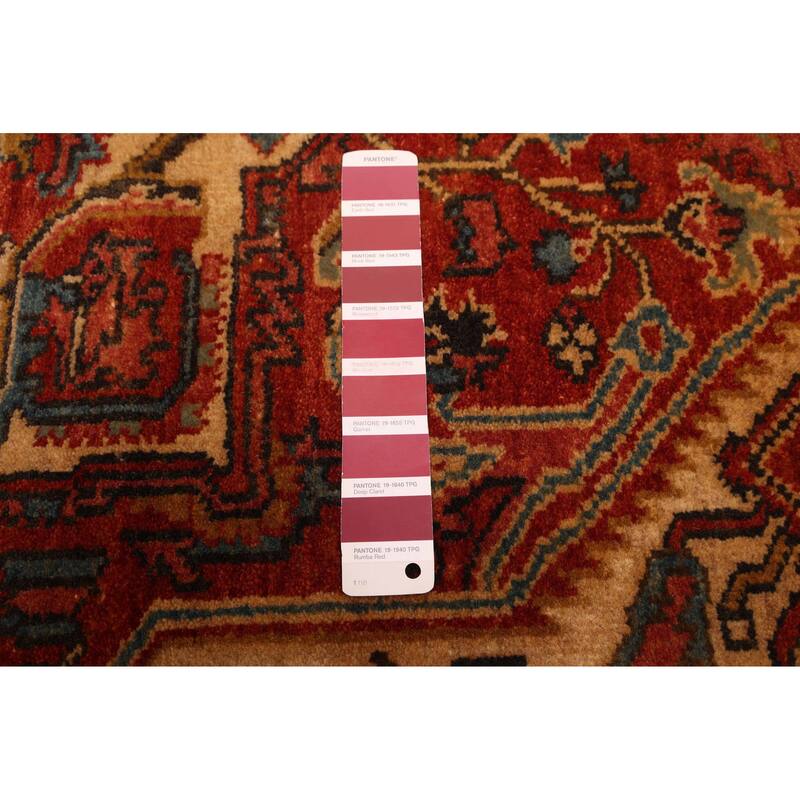 ECARPETGALLERY Hand-knotted Jules Sultane Red Wool Rug - 4'0 x 6'2