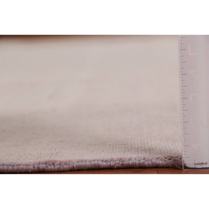 Hand Knotted Oriental 100% Wool Carpet Modern Modern Peach Gabbeh Area Rug - 10' 2'' X 10' 3''