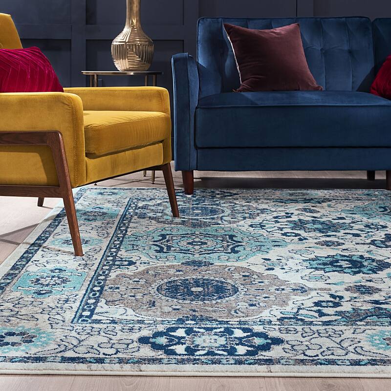 Jade Glam Geometric Indoor Area Rug