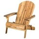 preview thumbnail 5 of 60, Outdoor Acacia Wood Adirondack Chair, Simple Design Chair