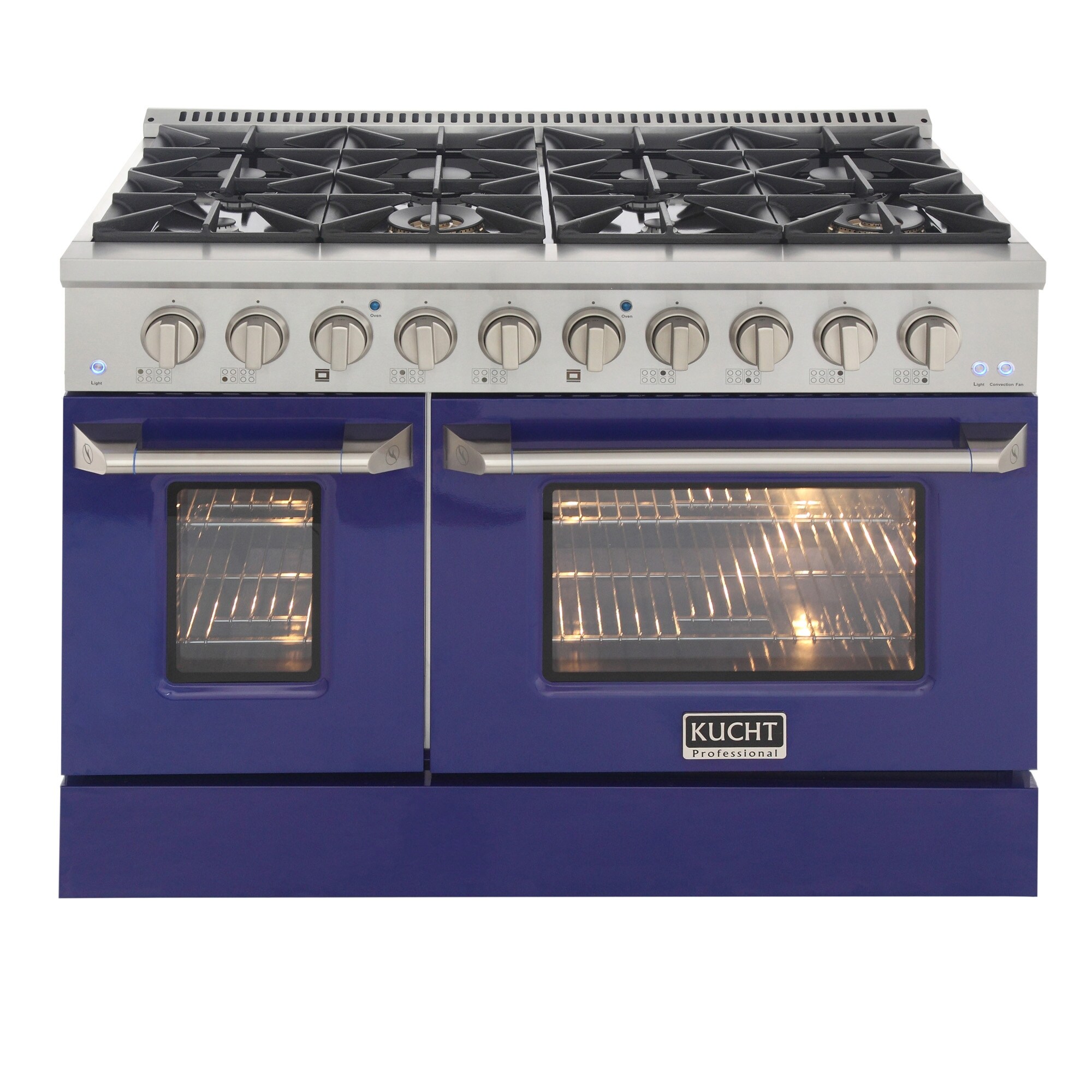 KUCHT 48 in. 6.7 cu. ft. Propane Gas Range with Sealed Burners and Double Oven with interchangeable color door.