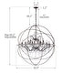 preview thumbnail 17 of 15, 18-light Orb Design 43" Chandelier With Clear Crystals