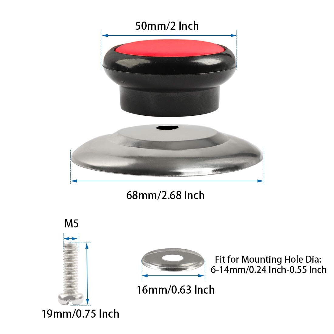 Pot Lid Handle Replaces Pot Cover Hand Grip Knob Pot Pan Holding-Knob Durables