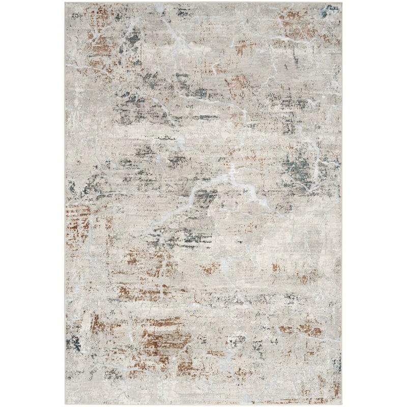 Nourison Glam Indoor Abstract Area Rug - 5' 3" x 7' 3" - Grey/Multicolor - Rectangle