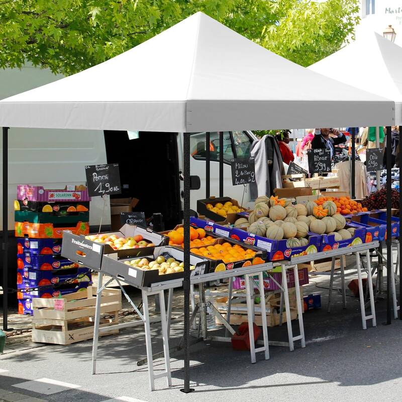 10x10 Ft Pop Up Canopy Tent, Portable Heavy Duty Commercial Canopy