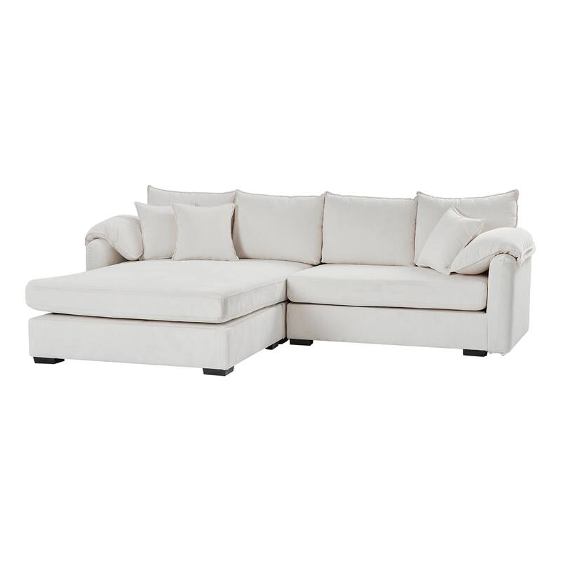 Cesare Modern 2-Piece Reversible Cushions Sectional with Storage by HULALA HOME