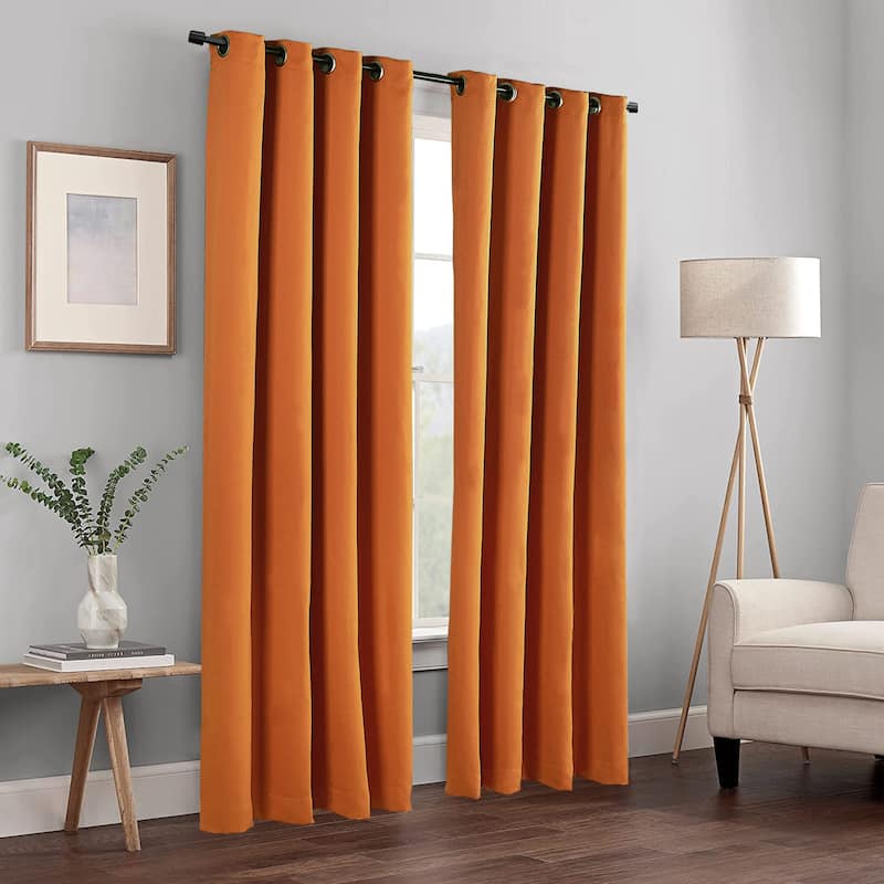 Blackout Window Panel Curtain Set (2 Panels and 2 matching Tie Backs)