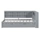 preview thumbnail 34 of 54, Multi-Shelf Daybed Bookcase Bed Frame with Trundle Bed