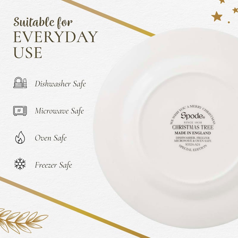 Spode Christmas Tree 12 Piece Dinnerware Set