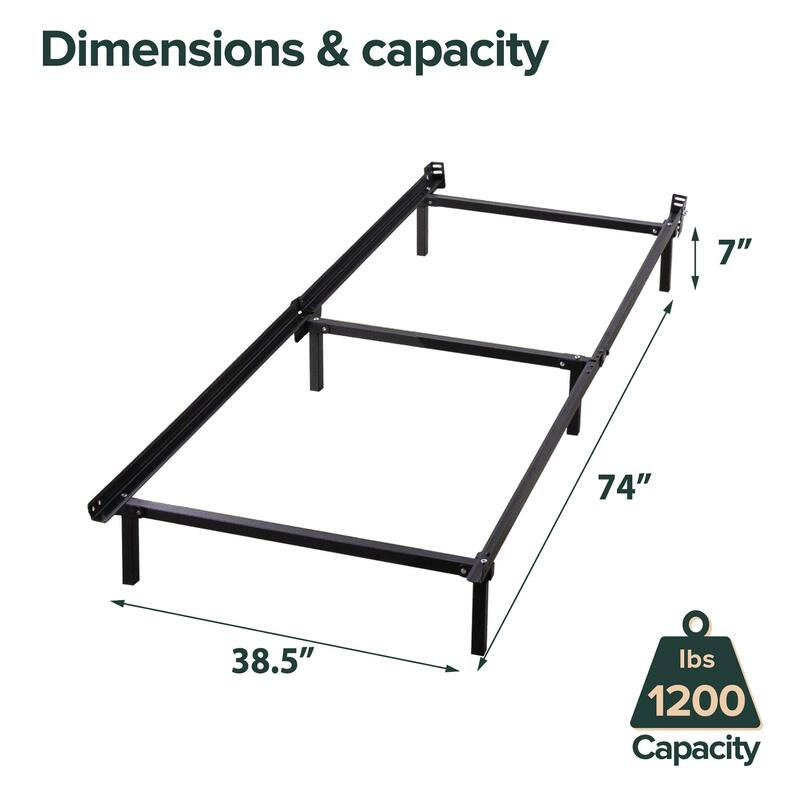 Priage by Zinus Compack 6-Leg Twin-Size Bed Frame - Twin