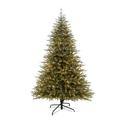 7.5 foot PE Balsam Tree, 4322 Tips, 700 UL Lights