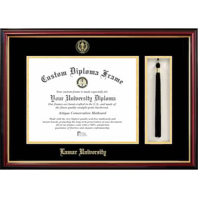 Lamar University 14w x 11h Tassel Box and Diploma Frame