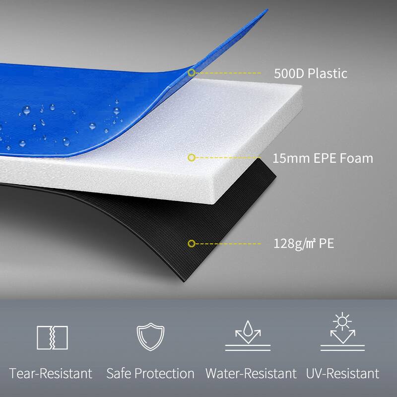 Soozier 12FT Trampoline Spring Cover, Safety Trampoline Pad Replacement, Waterproof and Tear-Resistant