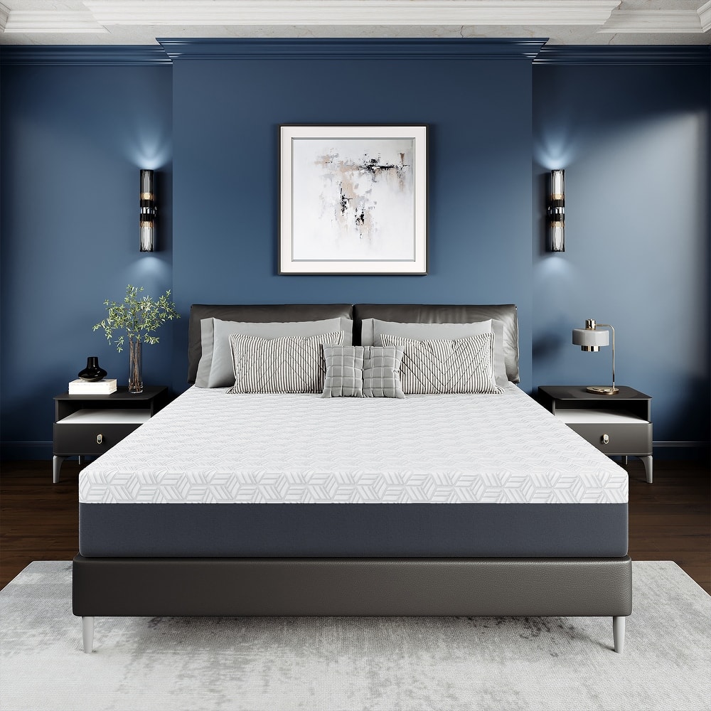 12" Plush Hybrid Mattress with Gel Memory Foam, CertiPUR-US and OEKO-TEX Certified