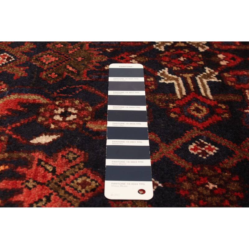 ECARPETGALLERY Hand-knotted Andelz Navy Wool Rug - 3'6 x 10'3