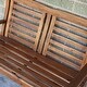 preview thumbnail 2 of 0, Contemporary Outdoor 2-Seat Garden Bench with Weather Resistant Wood Finish - 45L x 23W x 36H inches