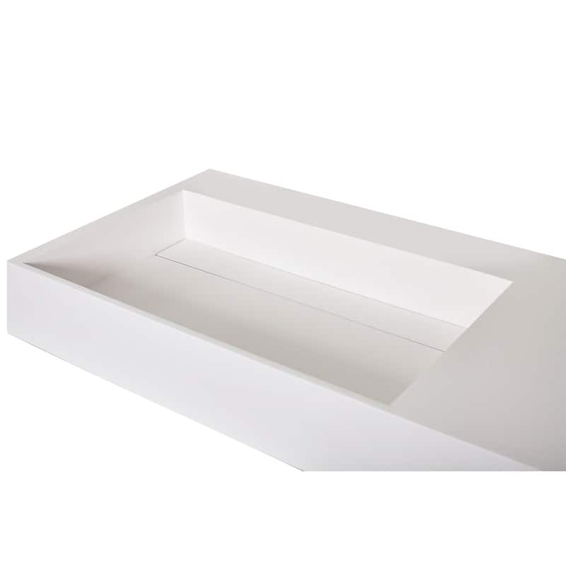 Amelia 36" - 72" Solid Surface Bathroom Vanity Top