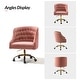 preview thumbnail 52 of 109, Modern Velvet Tufted Office Chair with Gold Metal Base by HULALA HOME