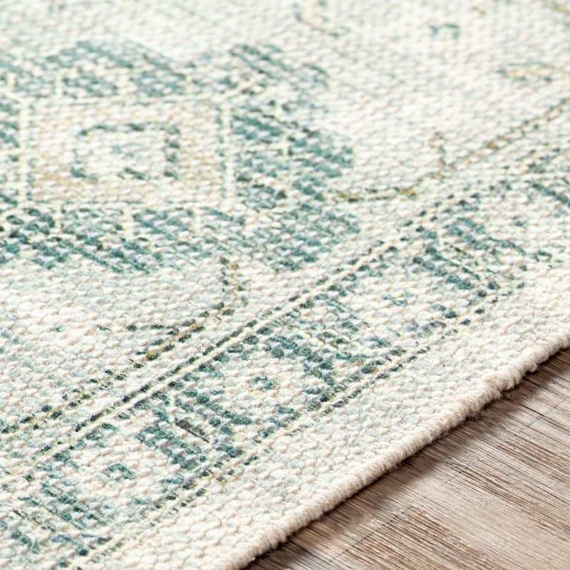 Livabliss Betsy Handmade Persian Floral Cotton Area Rug