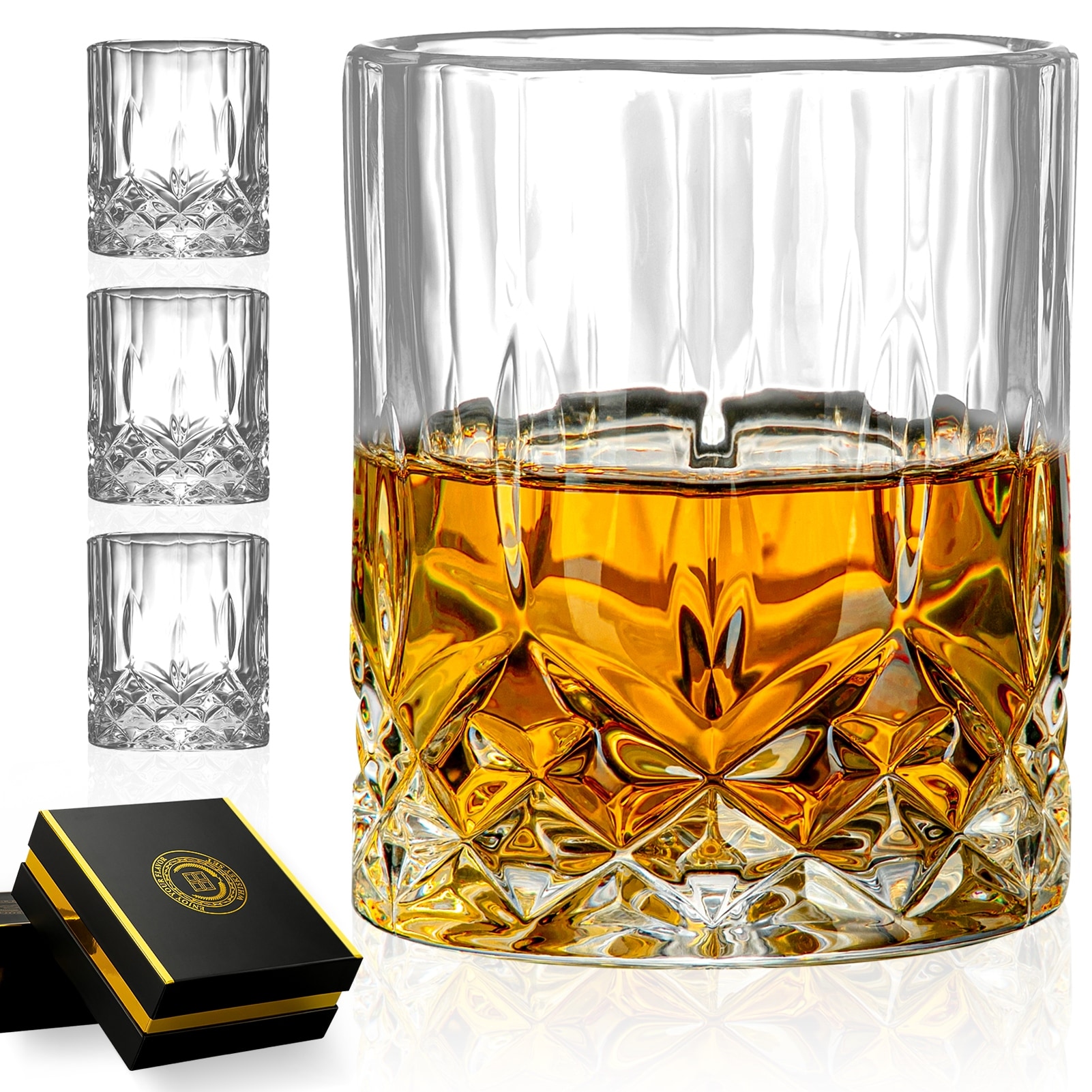 Square Crystal Whiskey Glass Cup For the Home Bar Beer Water and Party  Hotel Wedding Glasses