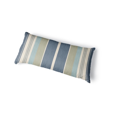 HUNTINGTON BLUE Body Pillow By Kavka Designs - Blue, Grey, Ivory, Sage