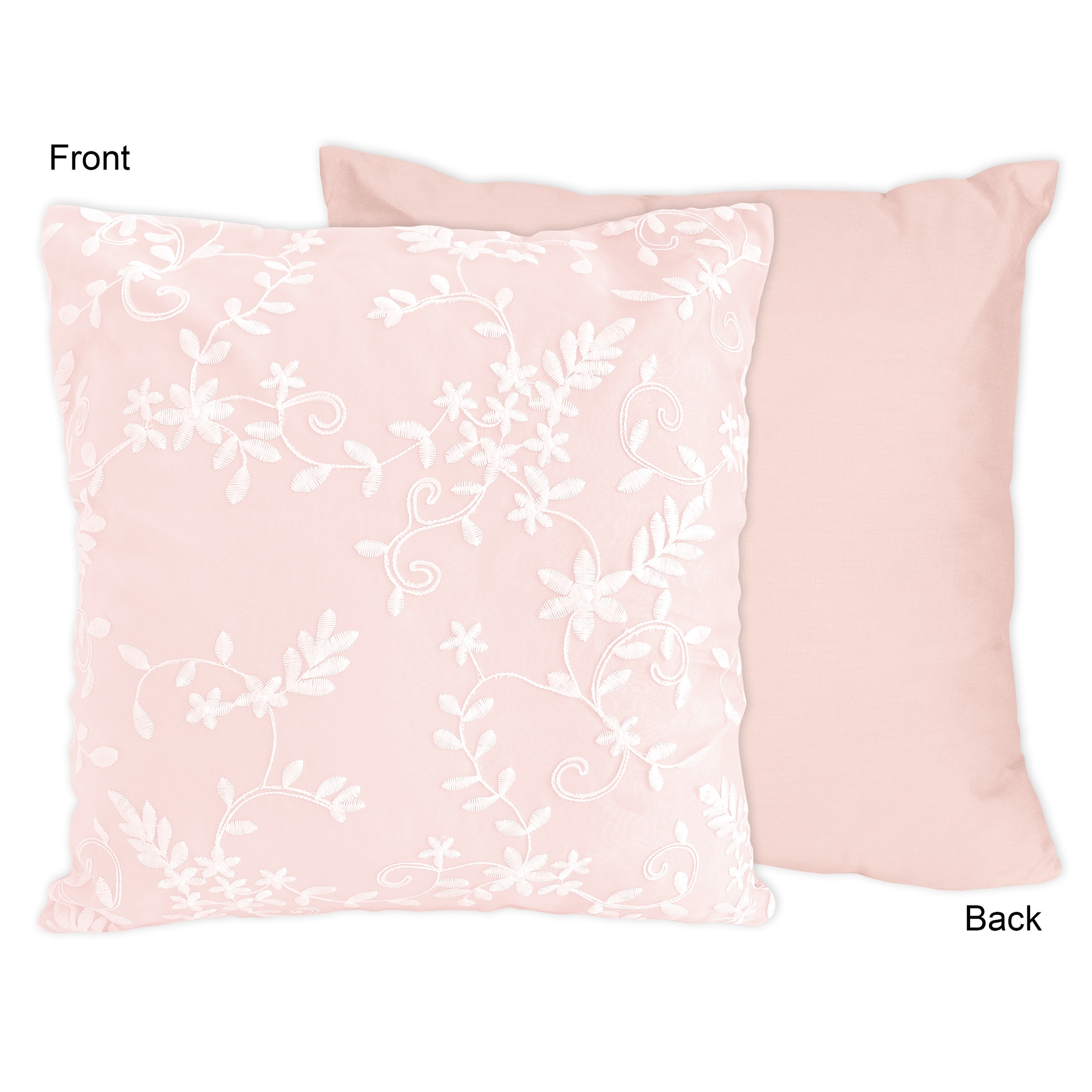 blush throw pillow set