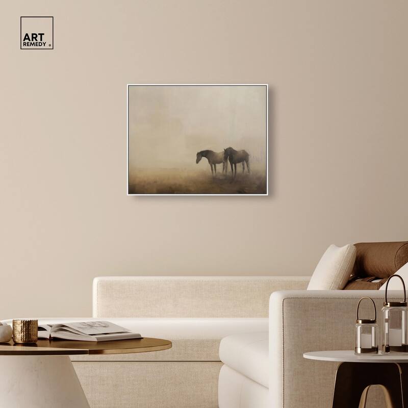 Equine Duo Canvas by Art Remedy