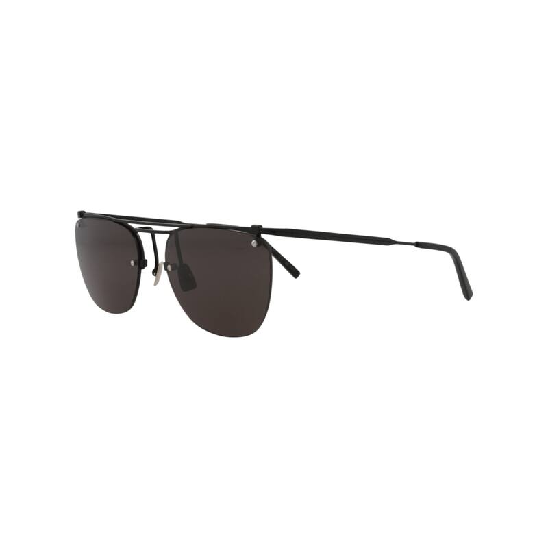 Saint Laurent Aviator-Frame Metal Sunglasses