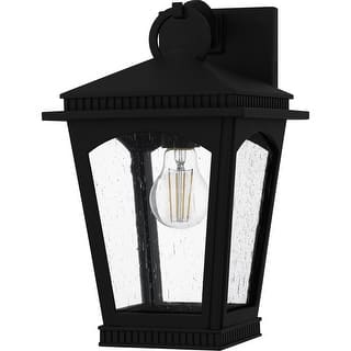 Earth Black Outdoor Wall Lantern from the Huck Collection
