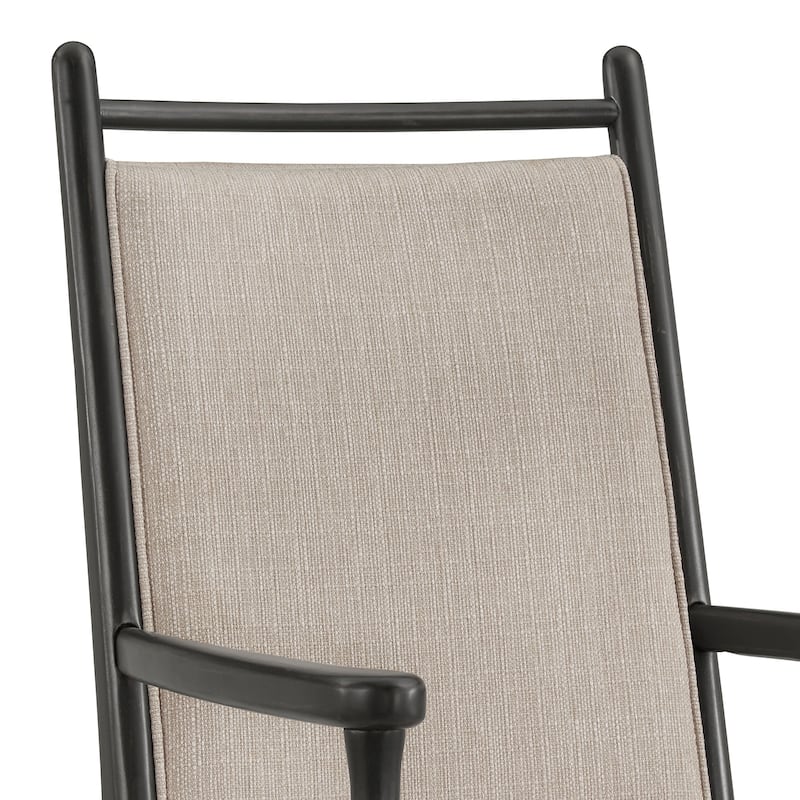 Harstad Wood Finish Beige Fabric Arm Chair (Set of 2) by iNSPIRE Q Modern