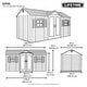 preview thumbnail 6 of 6, Lifetime 15 Ft. x 8 Ft. Outdoor Storage Shed