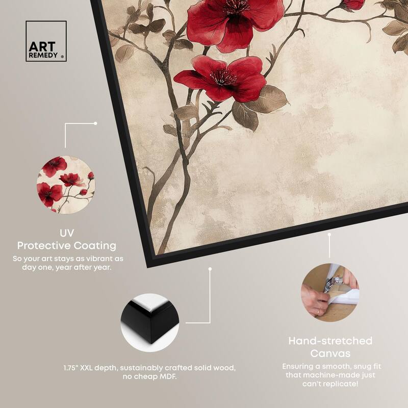 Cherry Bloom Canvas by Art Remedy