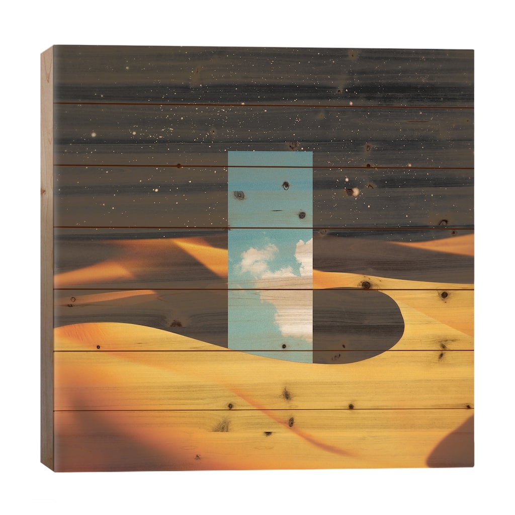 Monolith II Print On Wood by Fran Rodriguez - Multi-Color