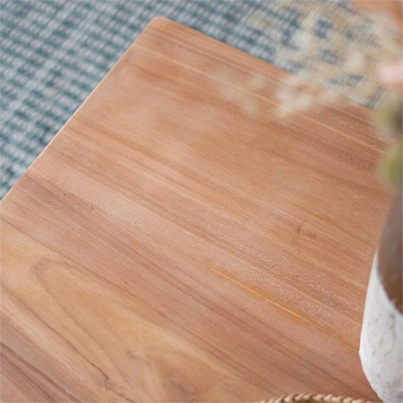 27.6" Modern Wood Coffee Table