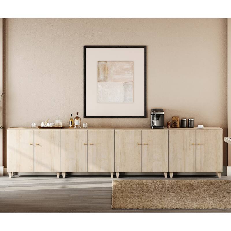 Sideboards Buffet Cabinets with Doors for Dining Room, 32.4"H
