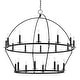 preview thumbnail 1 of 2, Hudson Valley Howell 20-Light Chandelier Iron